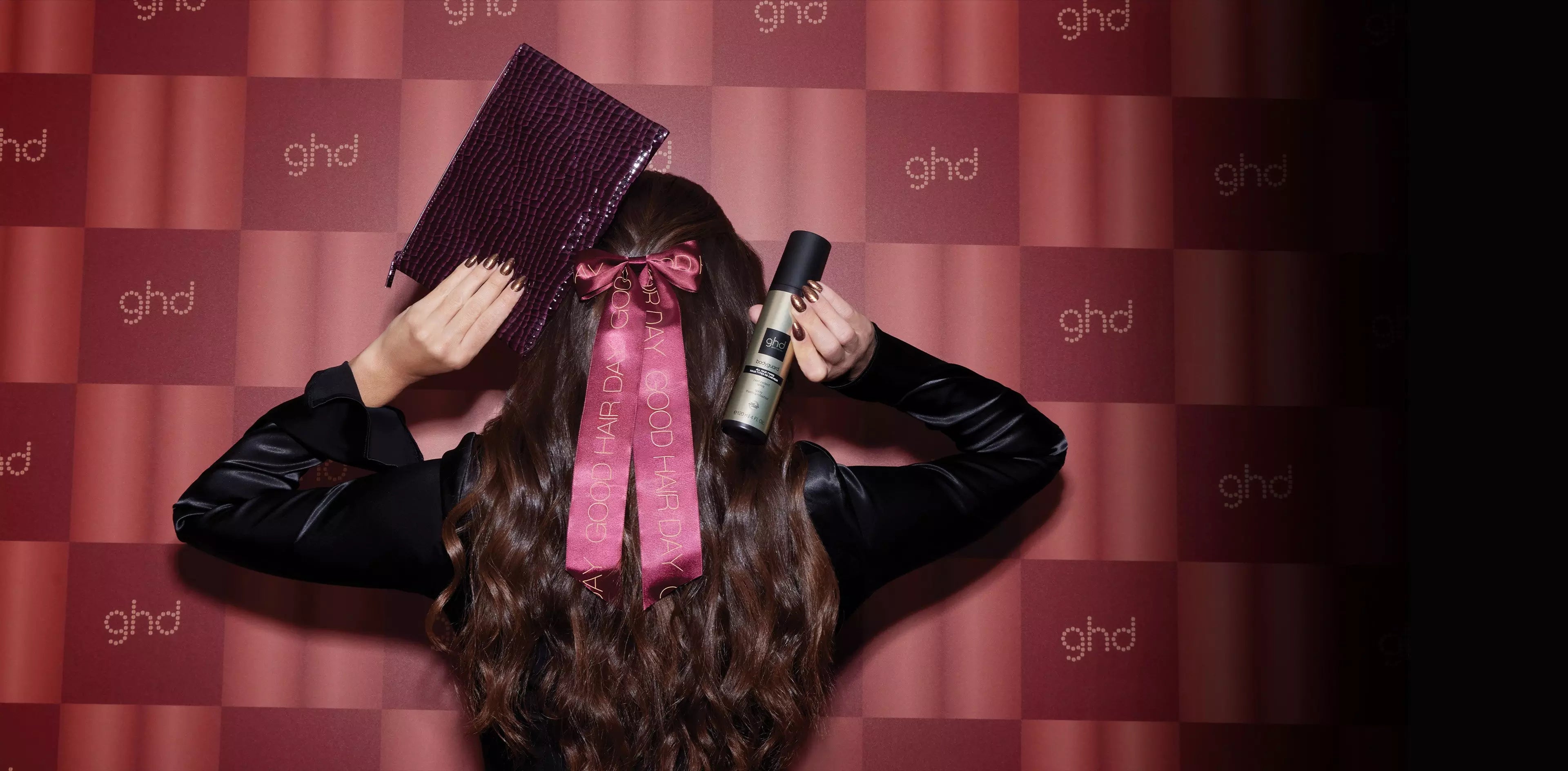 NUOVO SET REGALO GHD CHERRY CHIC CON HAIR CLIP